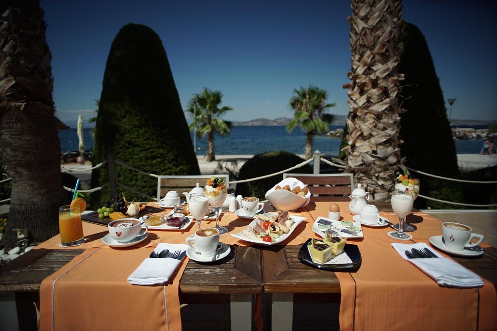 Valis Resort Hotel โวโลส ภายนอก รูปภาพ Breakfast at a hotel